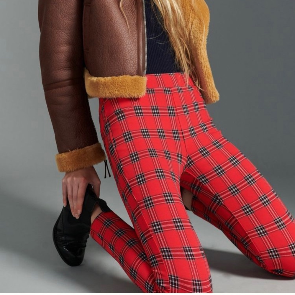 Anthropologie Sanctuary Plaid Runway Leggings